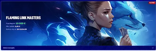 BankonBet - turniej Flaming Link Masters z grafiką kobiety i lisa